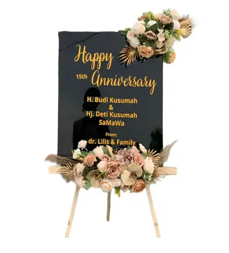 Papan Bunga Akrilik Masjid Kubah Emas Depok