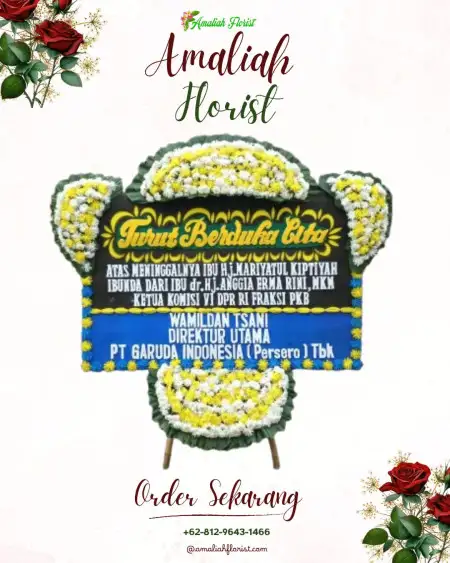 Papan Bunga Duka Masjid Kubah Emas Depok